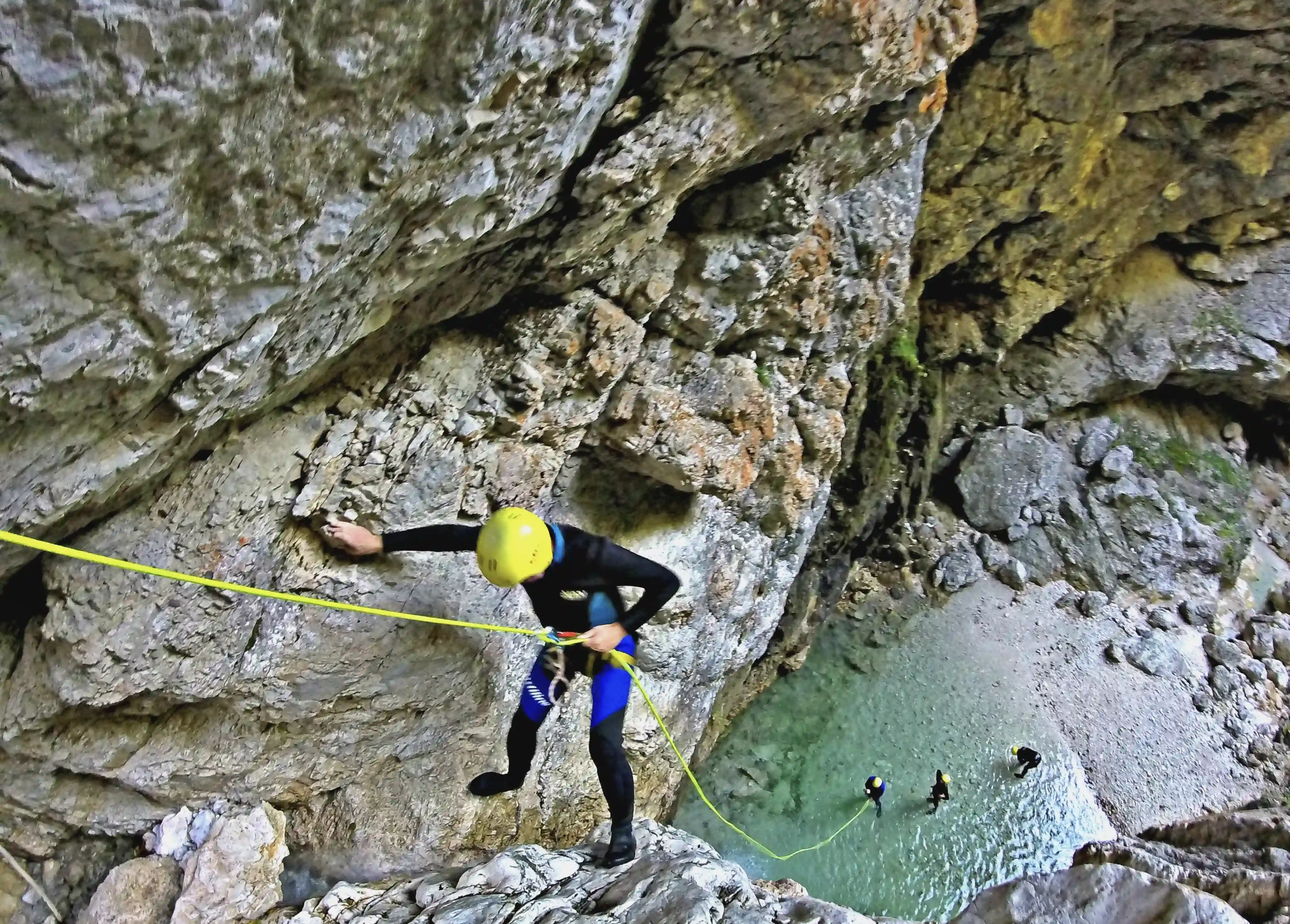 Fratarica canyoning with rappelling in Triglav National Park